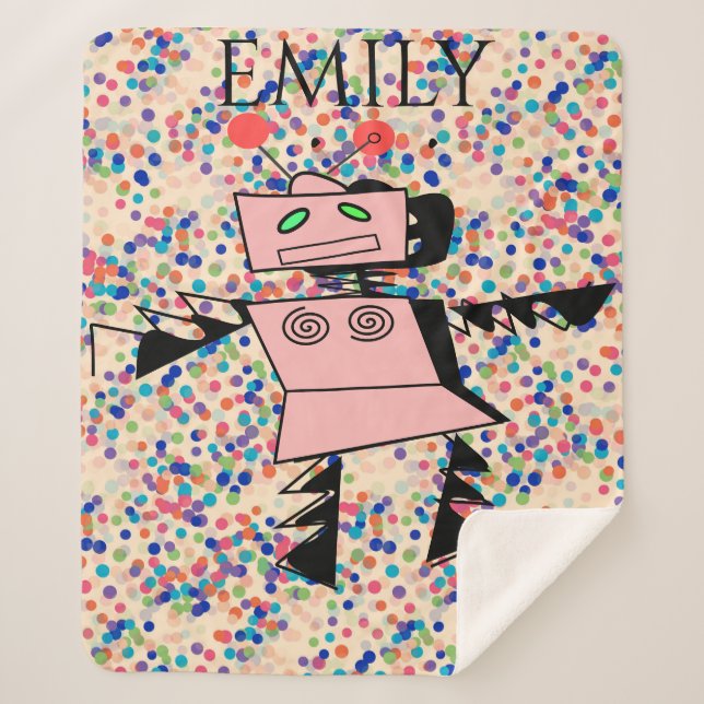 Une couverture de sherpa pour les filles. Nom pers (Devant)