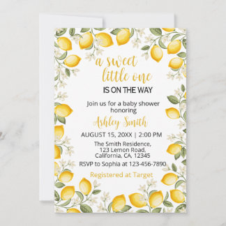 Une Douce Petite Invitation de Baby Shower au Citr