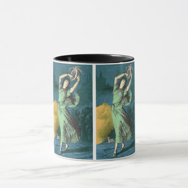 Une Échéance Colorée Illustration Mug (Centre)
