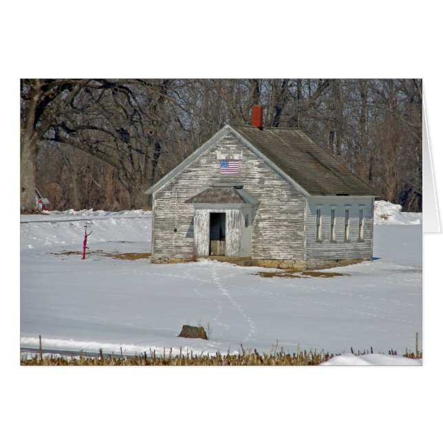 Une école en hiver (Devant horizontal)