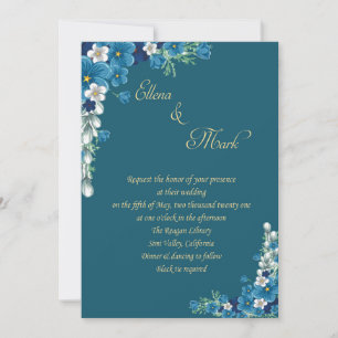 Une élégante invitation à un mariage