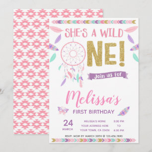 Une ?ère invitation sauvage d'anniversaire