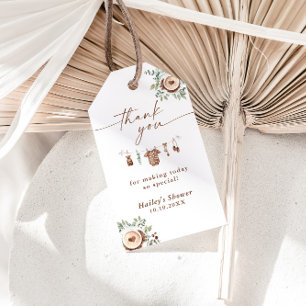 Une Étiquette de Remerciement pour Baby Shower « U