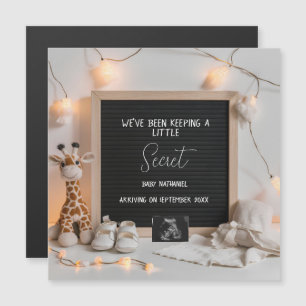 Une faire-part de grossesse en girafe en douceur a