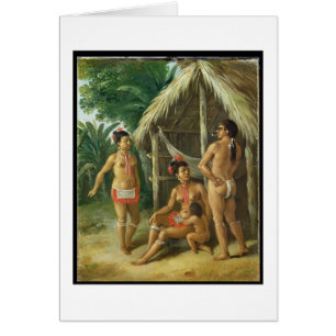 Une famille de Carib de l'Îles-Sous-le-Vent en