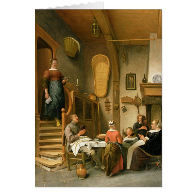 Une famille disant la grâce (Devant)