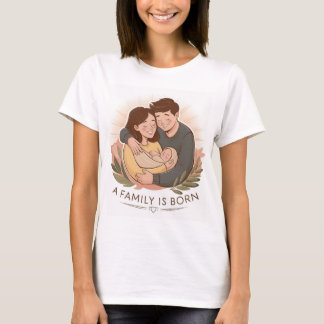 Une famille est née T-shirt pour Parents