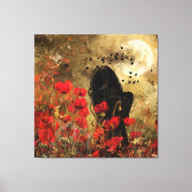 Une Femme Dans Les Pops Toile Imprimer (Recto)