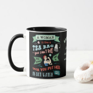 Une femme est comme un sachet de thé tasse personn