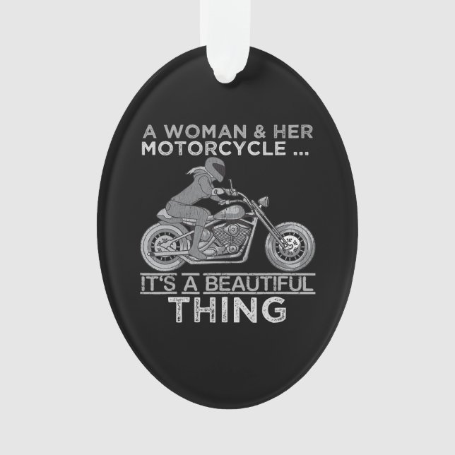 Une Femme Et Son Cadeau D'Art Moto Pour Les Vélos (devant)