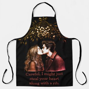 Une femme se lie sur le barbecue dans des tabliers