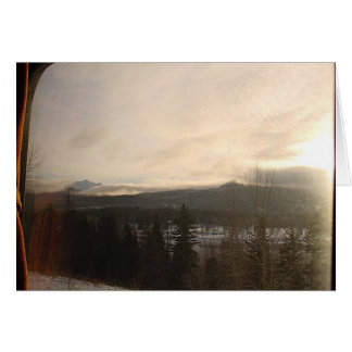 Une fenêtre sur un monde d'hiver