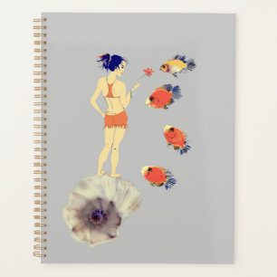 Une fille avec une fleur