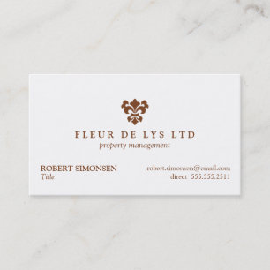 Une Fleur de Lis Business Card