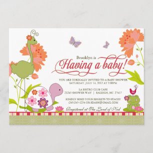 Une fois à une invitation de baby shower d'étang