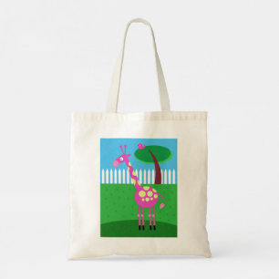 Une girafe rose vit dans mon Sac fourre-tout de Ja