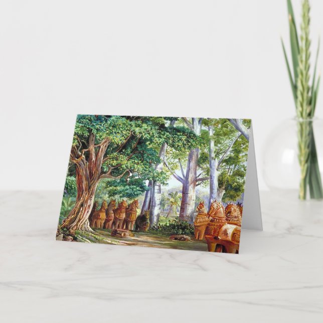 Une grande carte de note vierge d'arbre Tamarin (Devant)