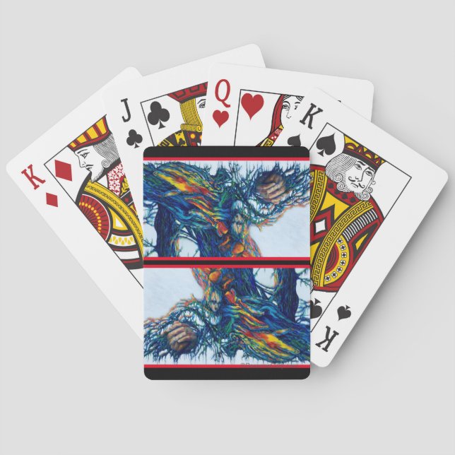 "Une grande main" par Rosanne Coty jeu de cartes (dos)