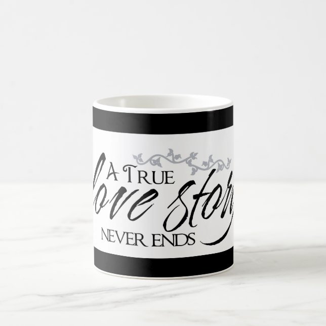 Une histoire d'amour sans fin pour la mug de café (Centre)