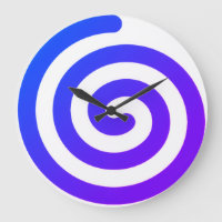 Une horloge murale de cuisine ou de salon en spira
