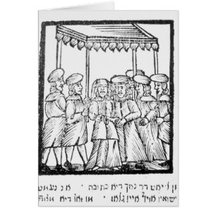 Une illustration d'un mariage juif