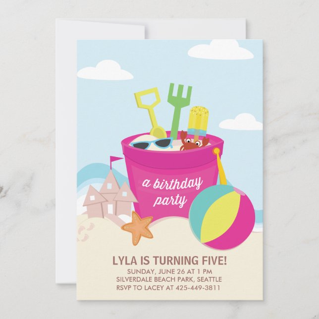 Une invitation à la fête des enfants (Devant)