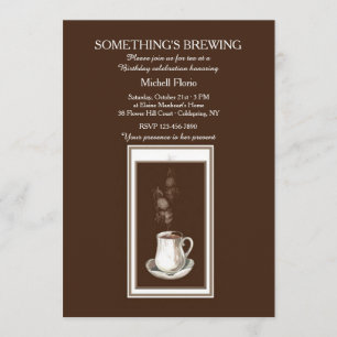 Une invitation à la fête du thé (ou du café) "Some