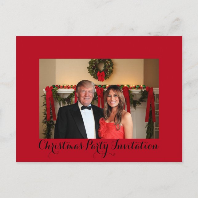 Une invitation à Noël de Donald et Melania (Devant)