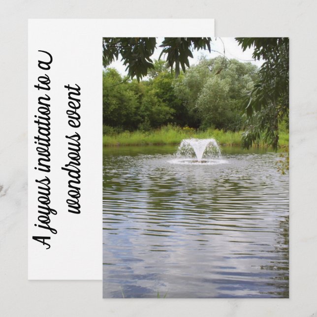 Une invitation à tout usage pour votre événement (Devant / Derrière)