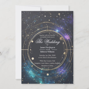 Une invitation à un mariage qui contient le Conste