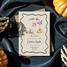 Une invitation à une baby shower fantomatique pour