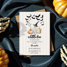 Une invitation à une baby shower fantomatique pour