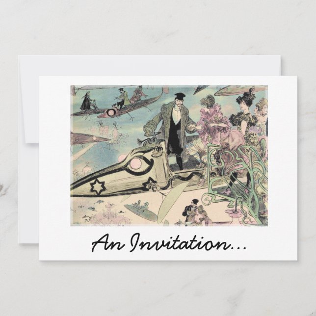 Une invitation (copie futuriste du 19ème siècle) (Devant)