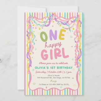 Une invitation d'anniversaire colorée et amusante