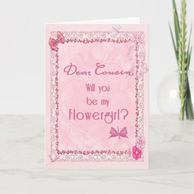 Une invitation de Fille des Fleurs à l'aspect arti (Devant)