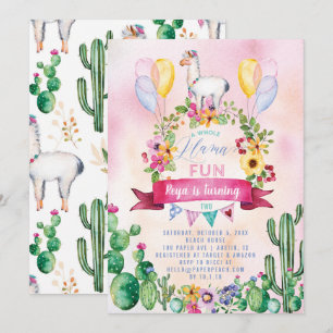 Une invitation entière de fête d'anniversaire