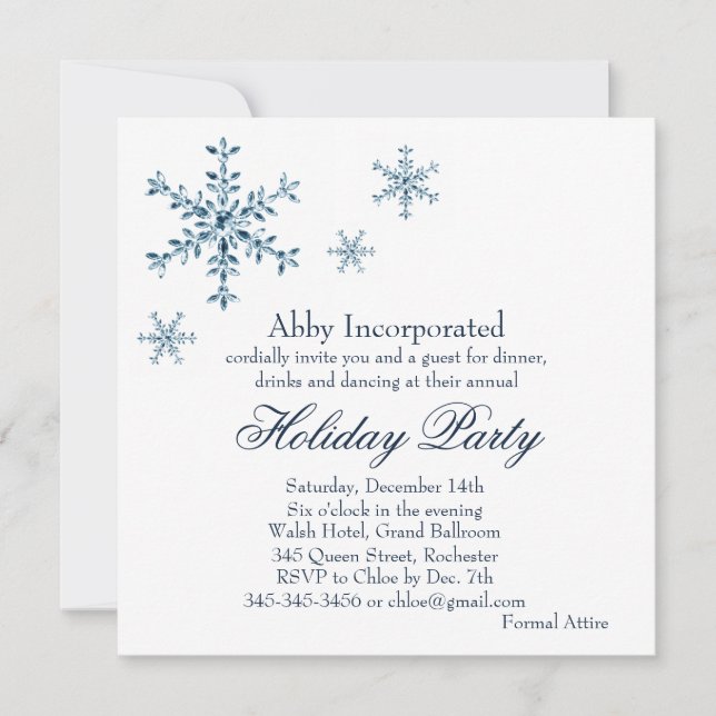 Une Invitation Glamour Blanc (corp) (Devant)