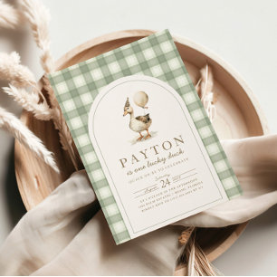 Une Invitation Lucky Duck, fête d'anniversaire de 