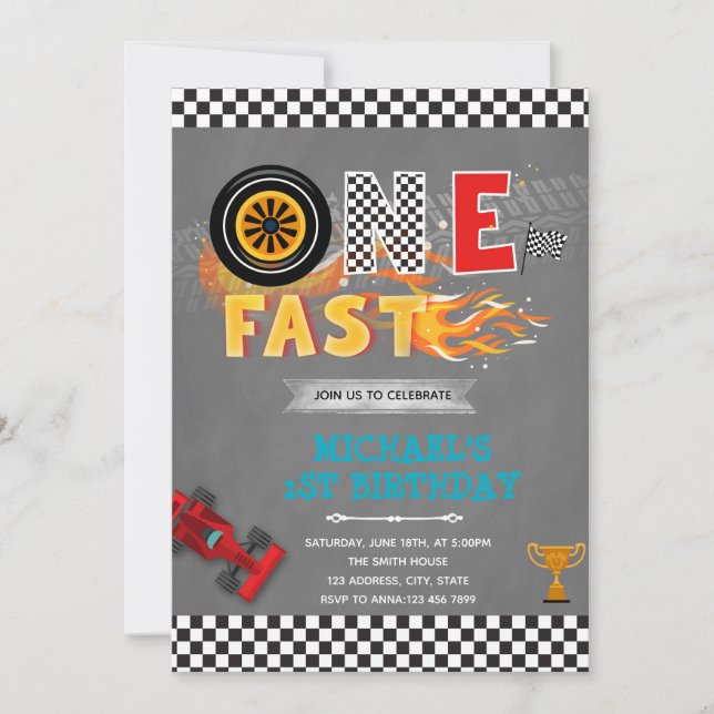 UNE invitation rapide à une fête d'anniversaire (Devant)