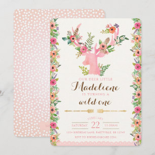 Une invitation sauvage d'anniversaire de Boho