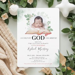 Une invitation Sip And See pour un Enfant de Dieu