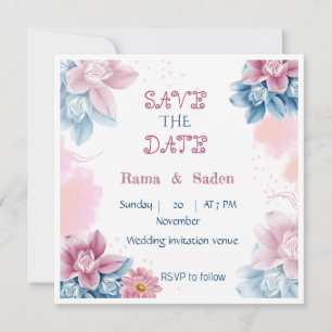 Une invitation spéciale de mariage