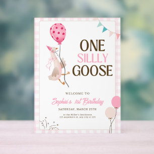 Une invitation "Une Oie Idiote", fille de 1er anni