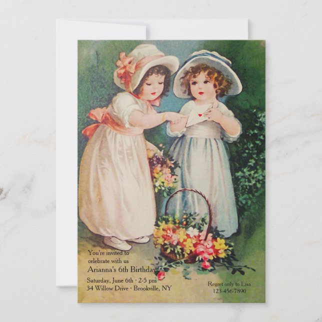 Une invitation Vintage (Devant)