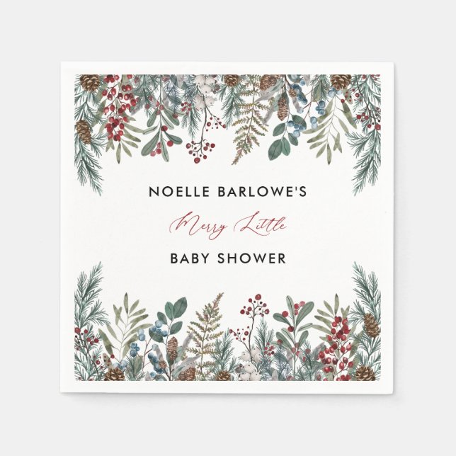 Une jolie petite serviette en papier Baby shower (Devant)