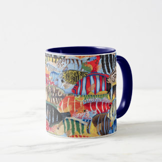 Une jolie tasse de poisson rayée Philip Jacobs Fab