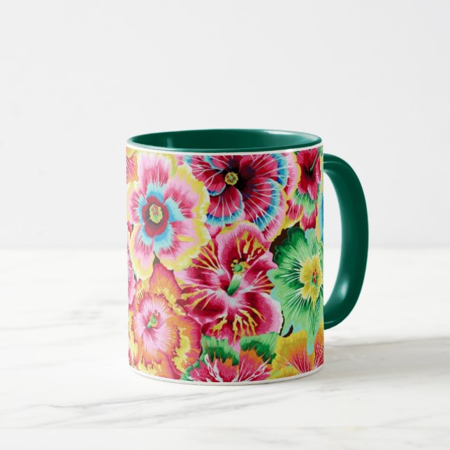 Une jolie tasse Philip Jacobs Fabric Hibiscus (Devant droit)
