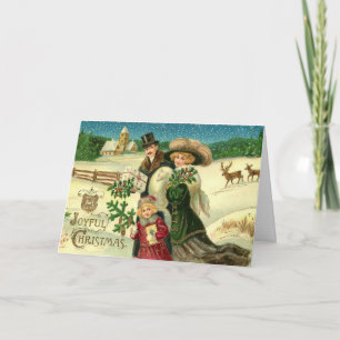 Une Joyeuse Carte de Noël Vintage