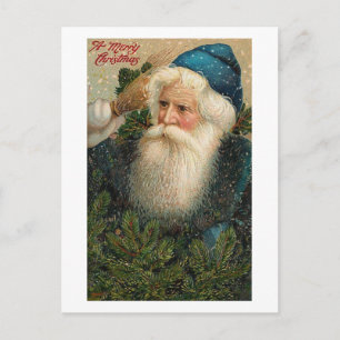 Une joyeuse carte St. Nick Old Christmas