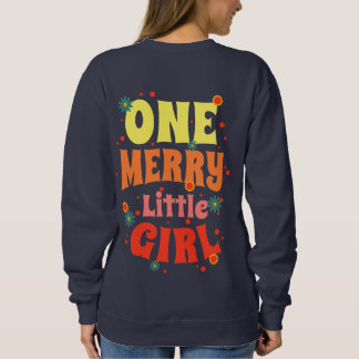 Une joyeuse petite fille Sweatshirt surdimensionné